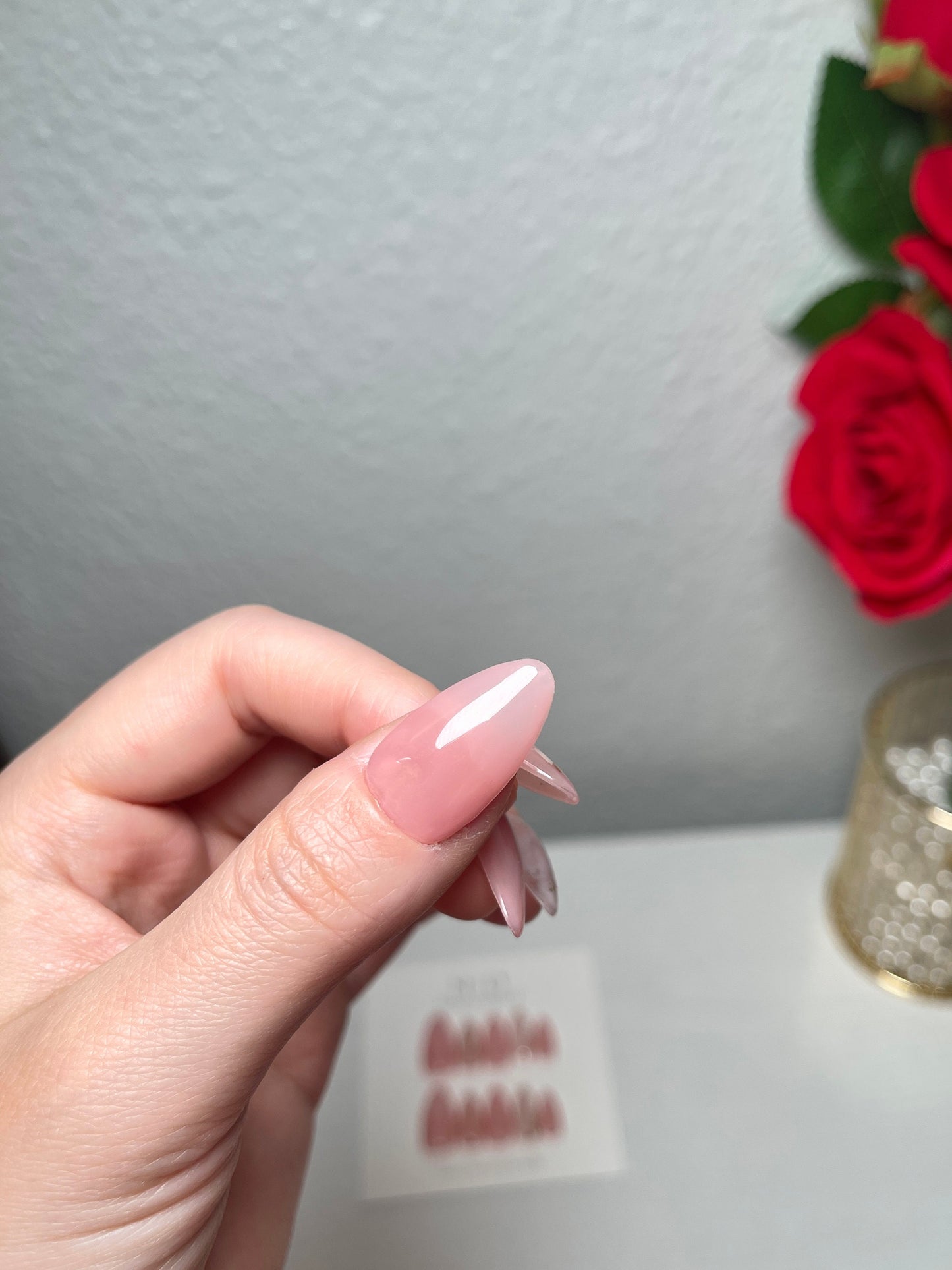 Miss Sweet blooming Japanese art nail, Acrylic & press on nails, glue on nails, reuse nails, jelly fake nail, glitter shine gel nail