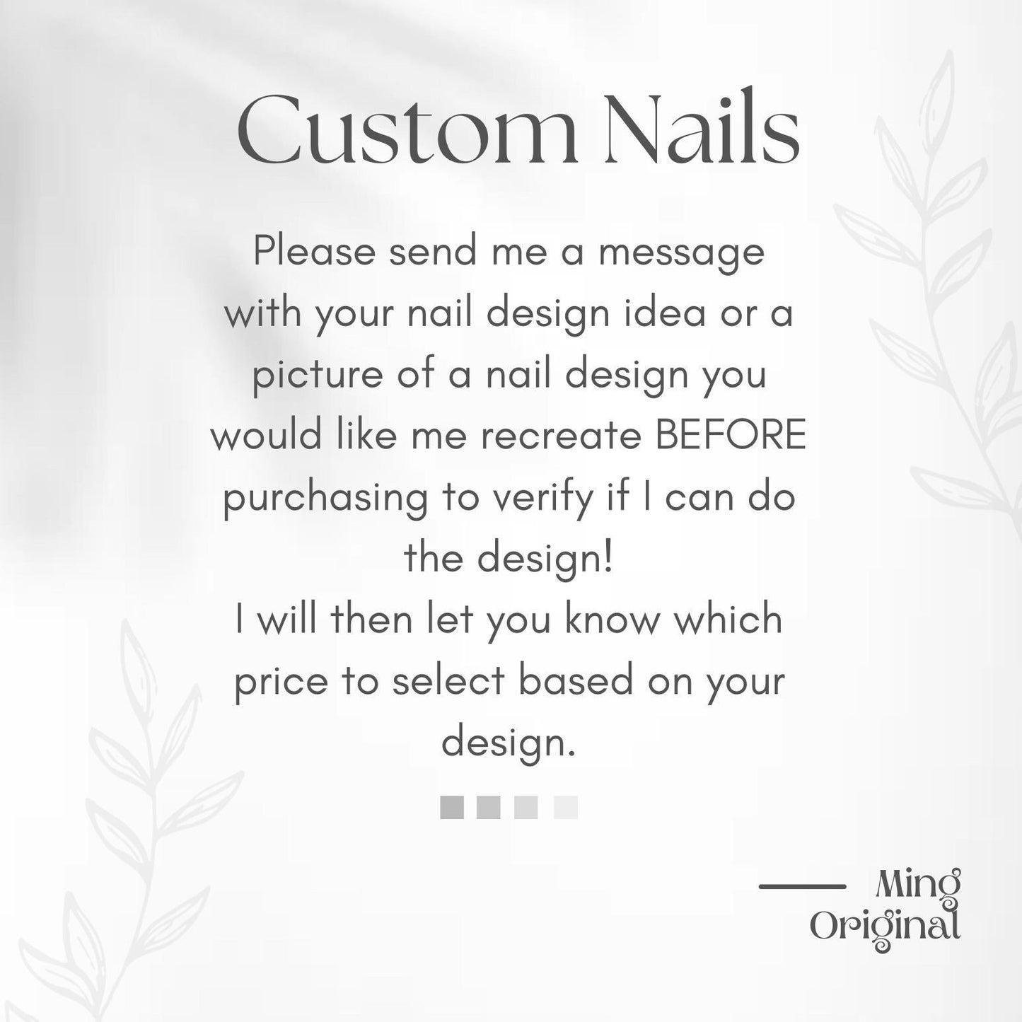 Custom Press On Nail  Design your own set