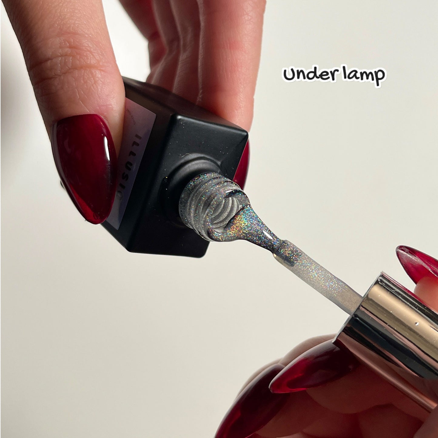 Universal Rainbow | UV/LED require, holographic cat eye gel polish, polar light magnetic gel