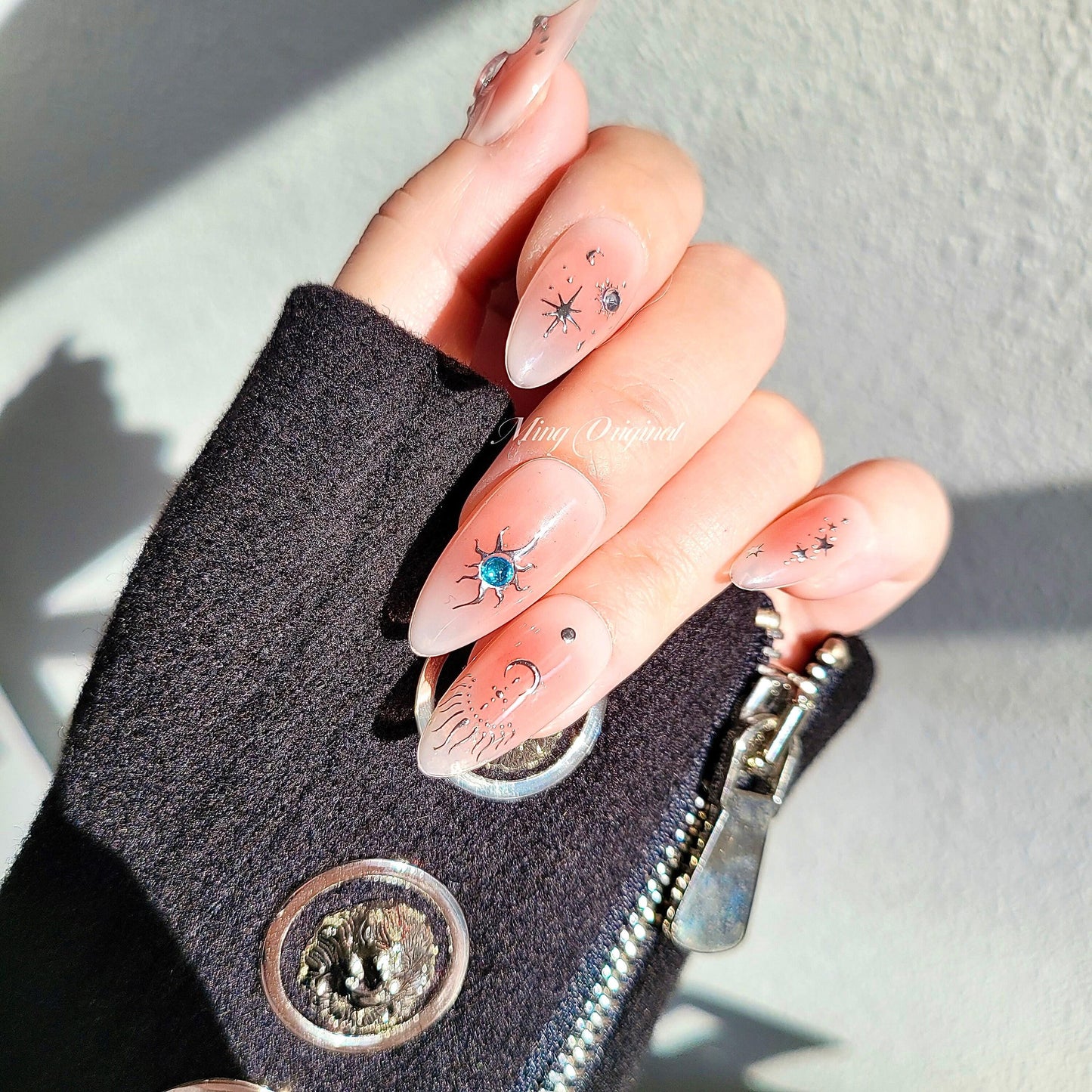 Blush y2k free style Nail press on, Fake nails, Luxury Handmade Nails