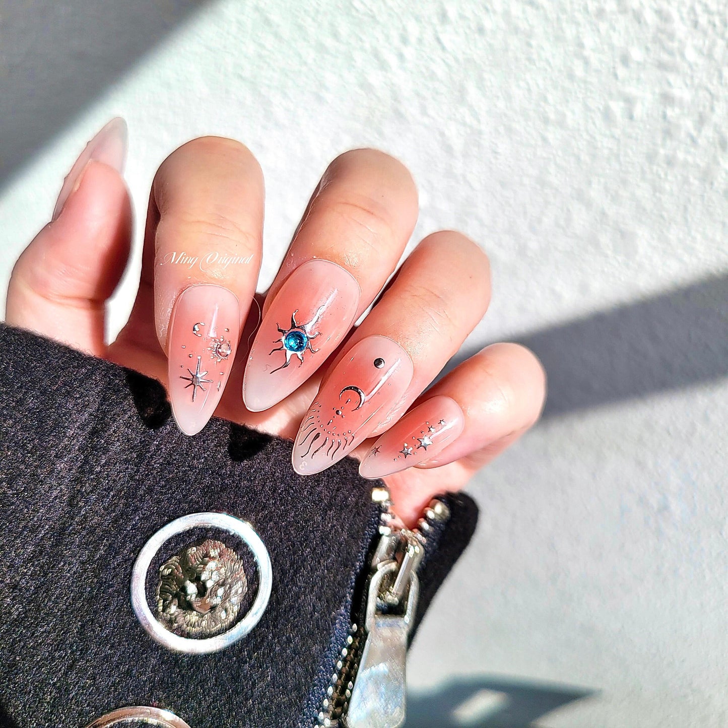 Blush y2k free style Nail press on, Fake nails, Luxury Handmade Nails