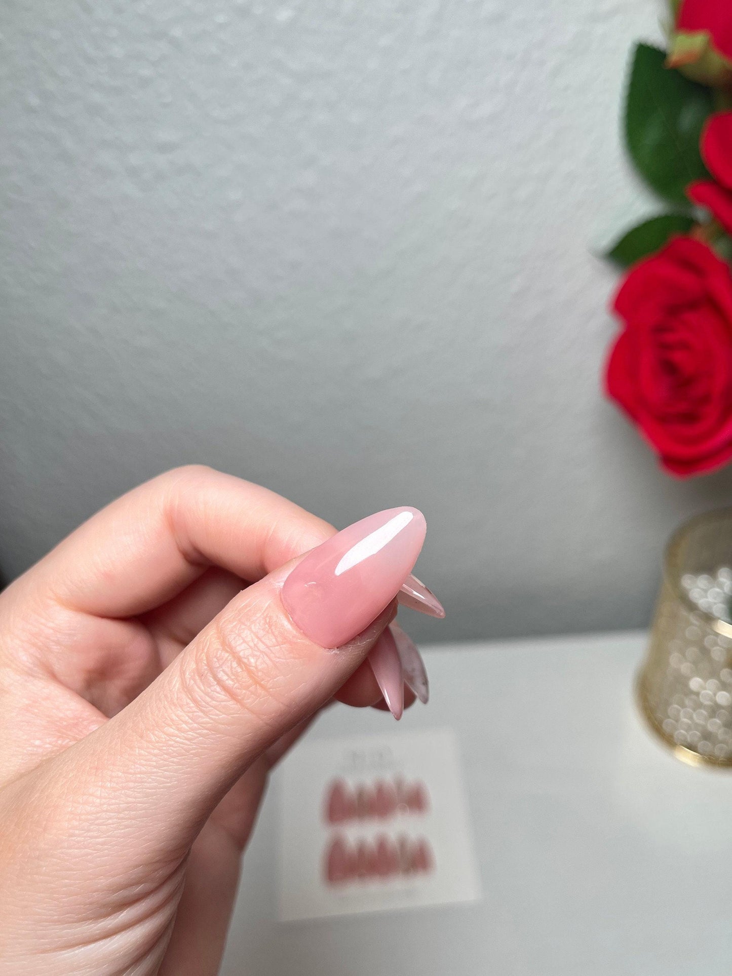 Miss Sweet blooming Japanese art nail, Acrylic & press on nails, glue on nails, reuse nails, jelly fake nail, glitter shine gel nail