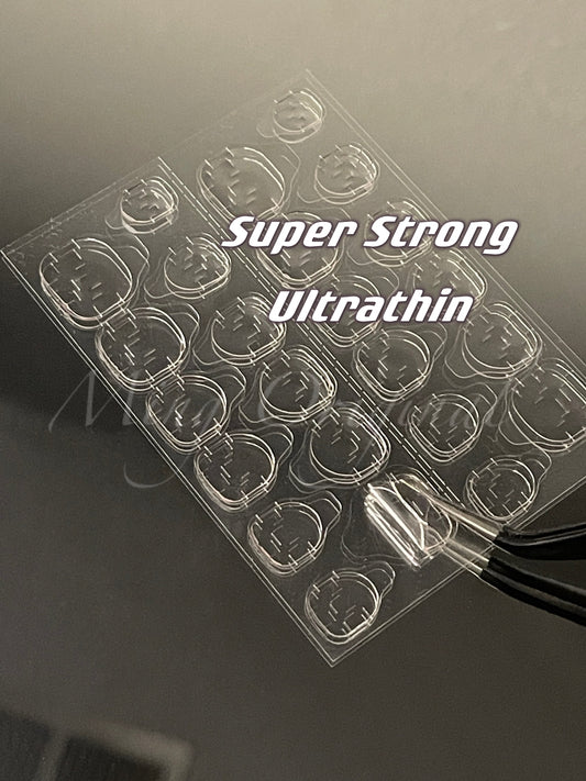 Super Strong Adhesive Tabs for Press On Nails, 1 Sheet 24 Tabs, Double Sided Nail Stickers, Available in Pink and Yellow.