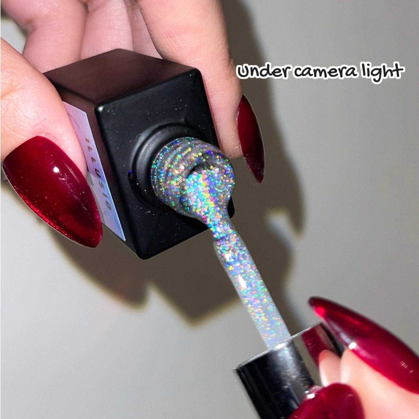 Universal Rainbow | UV/LED require, holographic cat eye gel polish, polar light magnetic gel