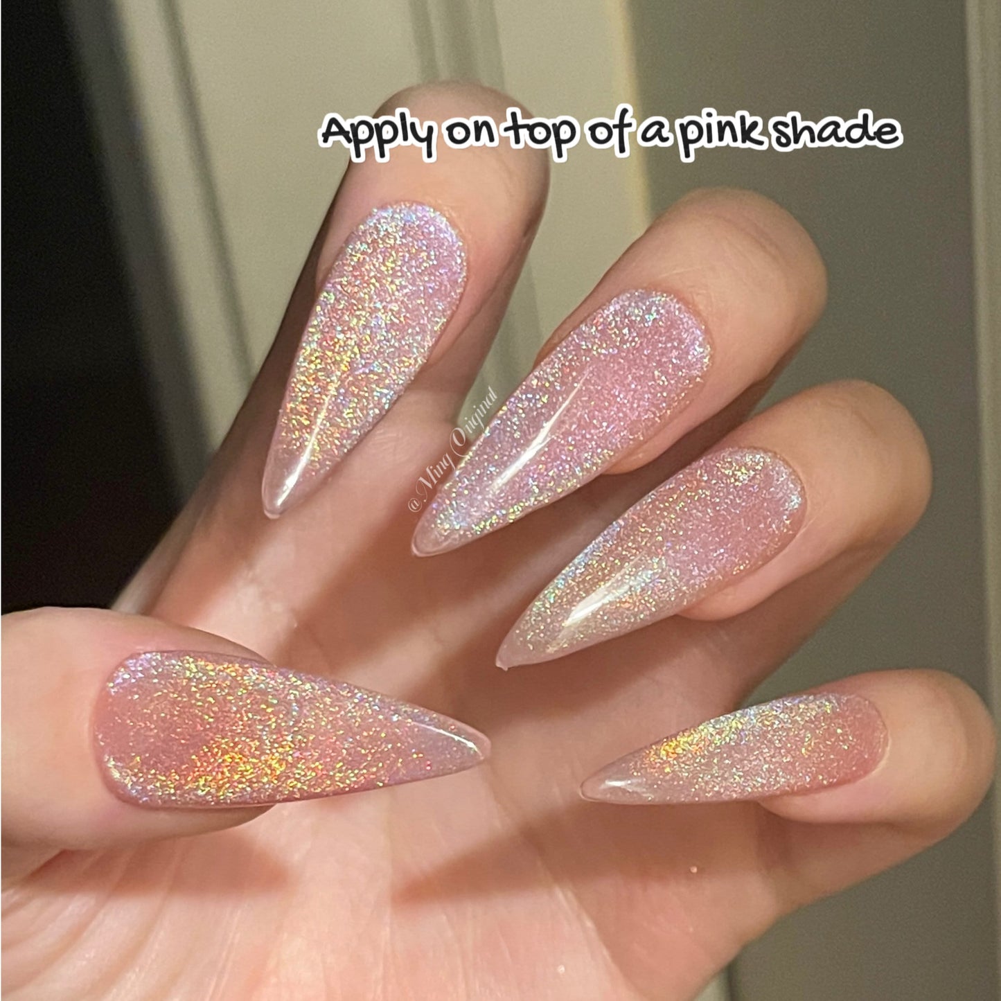 Universal Rainbow | UV/LED require, holographic cat eye gel polish, polar light magnetic gel
